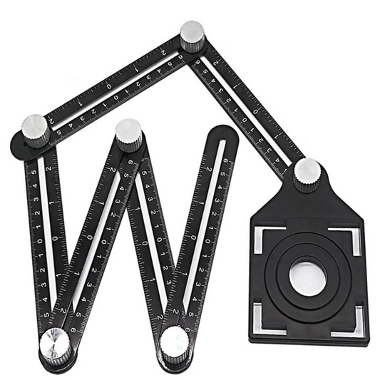 Verstelbare Multi-Hoek Meetliniaal - Aluminiumlegering Precisiegereedschap